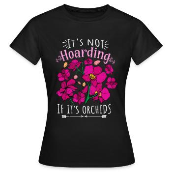 Orchidee Geschenkidee Frauen Floristin Orchidee - Frauen T-Shirt - Schwarz - Vorne - AI Model Female 172 dark (172cm)
