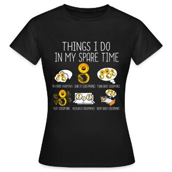 Sousaphone Gift Men Orchestra Big Band Tuba - Women's T-Shirt - black - Front - AI Model Female 172 dark (172cm)