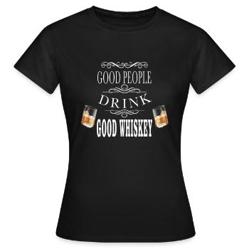 Whiskey - T-shirt Femme - noir - Devant - AI Model Female 172 dark (172cm)