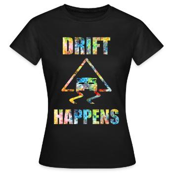 Drift Auto Drift Car Drift Design Drift Fun - Frauen T-Shirt - Schwarz - Vorne - AI Model Female 172 dark (172cm)