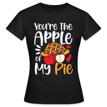 You're The Apple Of My Pie für einen Apple Pie - Frauen T-Shirt - Schwarz - Vorne - AI Model Female 172 dark (172cm)