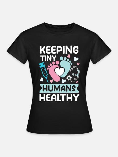 Kinderkrankenschwester Kinderkrankenpfegerin - Frauen T-Shirt - Schwarz