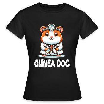 Doktor Meerschweinchen Guinea Doc - Frauen T-Shirt - Schwarz - Vorne - AI Model Female 172 dark (172cm)