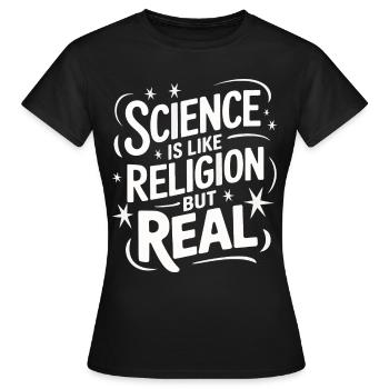 Atheismus Atheist Anti-Religion Agnostiker - Frauen T-Shirt - Schwarz - Vorne - AI Model Female 172 dark (172cm)