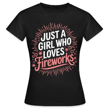 Pyrotechnie Feux d’artifice Pyrotechnie - T-shirt Femme - noir - Devant - AI Model Female 172 dark (172cm)