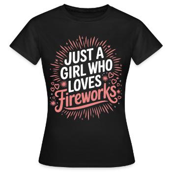Pyrotechnie Feux d’artifice Pyrotechnie - T-shirt Femme - noir - Devant - AI Model Female 172 dark (172cm)