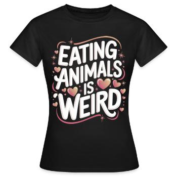 Végétarien Végétalien Végétarien Végétarien - T-shirt Femme - noir - Devant - AI Model Female 172 dark (172cm)