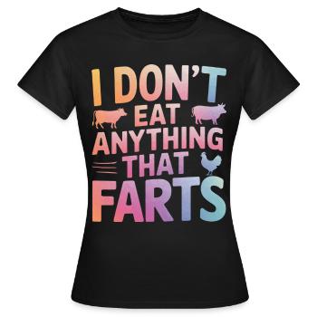 Végétarien Végétalien Végétarien Végétarien - T-shirt Femme - noir - Devant - AI Model Female 172 dark (172cm)