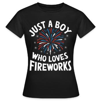 Pyrotechnie Feux d’artifice Pyrotechnie - T-shirt Femme - noir - Devant - AI Model Female 172 dark (172cm)