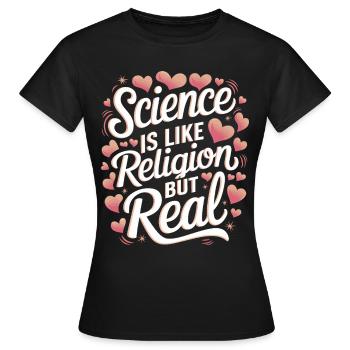 Atheismus Atheist Anti-Religion Agnostiker - Frauen T-Shirt - Schwarz - Vorne - AI Model Female 172 dark (172cm)