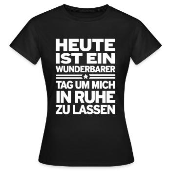 Aujourd’hui est un jour merveilleux pour se reposer en paix. - T-shirt Femme - noir - Devant - AI Model Female 172 dark (172cm)