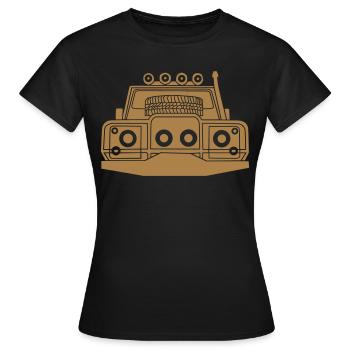 Défenseur LR - T-shirt Femme - noir - Devant - AI Model Female 172 dark (172cm)