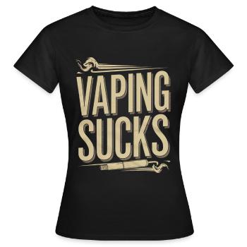 Vaping Sucks 4 - Frauen T-Shirt - Schwarz - Vorne - AI Model Female 172 dark (172cm)
