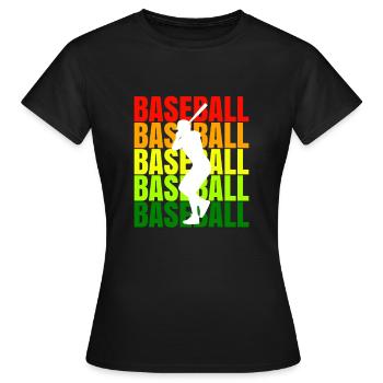 Club de loisirs de sports de baseball - T-shirt Femme - noir - Devant - AI Model Female 172 dark (172cm)