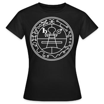 Sceau secret Salomon Magie, Occultisme, Amulette - T-shirt Femme - noir - Devant - AI Model Female 172 dark (172cm)