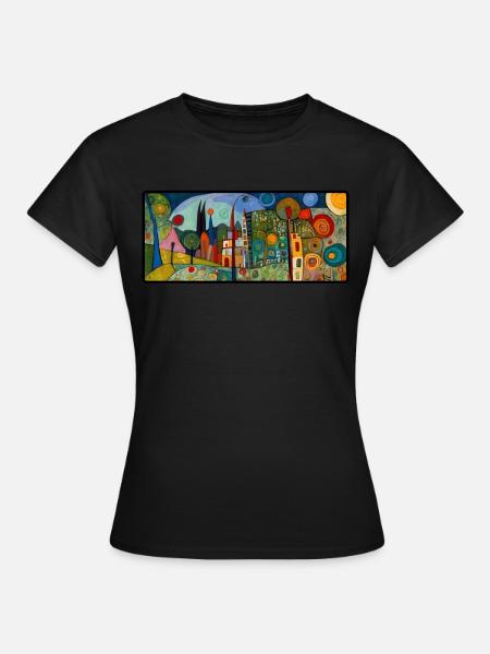 Abstract, modern and colorful design - Women's T-Shirt - black
