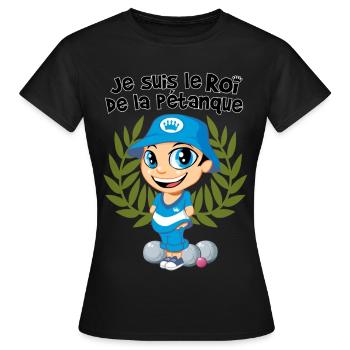 König der Schalen - Frauen T-Shirt - Schwarz - Vorne - AI Model Female 172 dark (172cm)