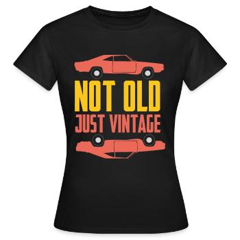 Voitures anciennes - T-shirt Femme - noir - Devant - AI Model Female 172 dark (172cm)