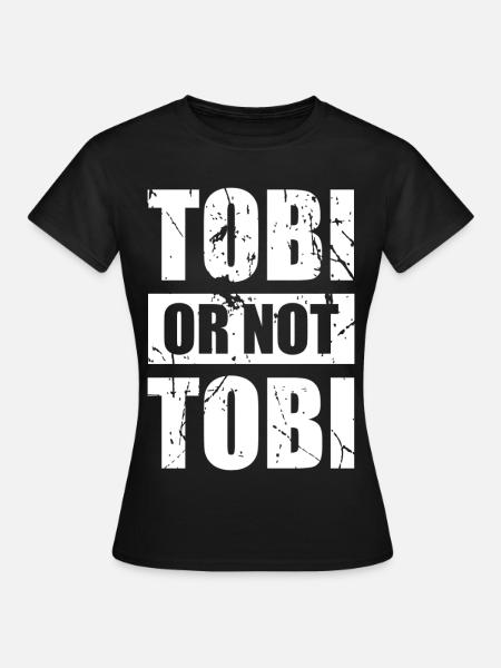 Tobi or not Tobi - Original Retro Design - Frauen T-Shirt - Schwarz
