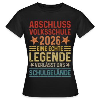 Graduation 2026 elementary school - Women's T-Shirt - black - Front - AI Model Female 172 dark (172cm)