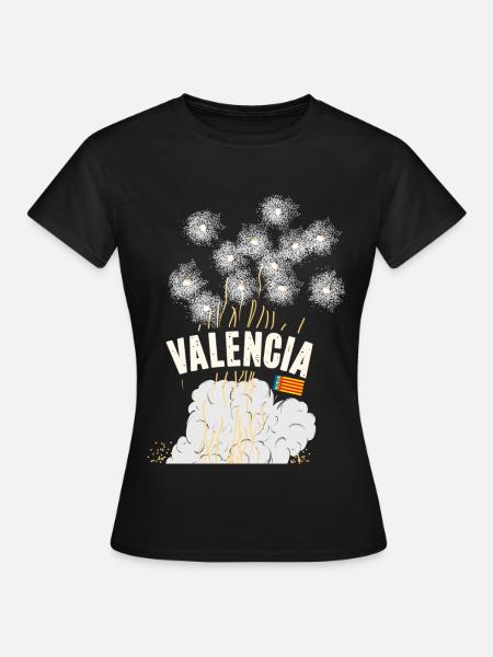 Fallas de Valencia Pyro - Frauen T-Shirt - Schwarz