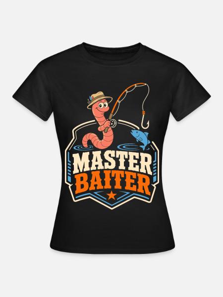 Master Baiter Angel-Wortspiel - Frauen T-Shirt - Schwarz
