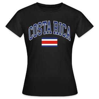 Costa Rica - Frauen T-Shirt - Schwarz - Vorne - AI Model Female 172 dark (172cm)