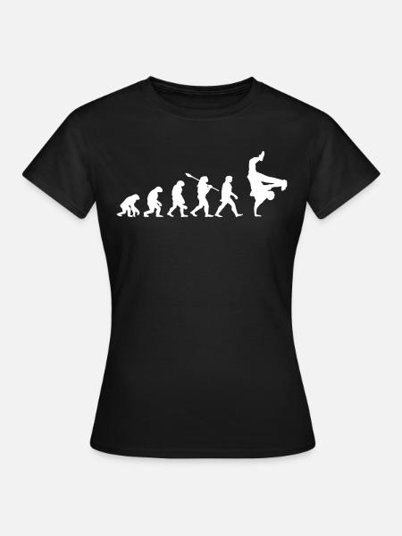 évolution hip hop breakdance - idée cadeau hip hop - T-shirt Femme - noir
