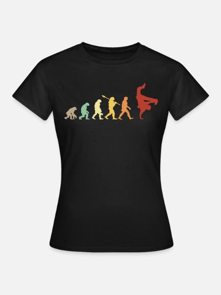 évolution hip hop breakdance - idée cadeau hip hop - T-shirt Femme - noir