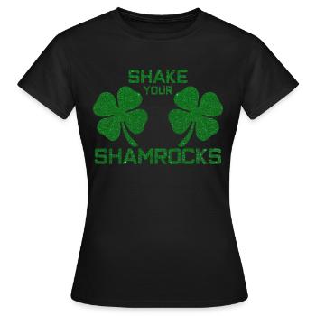 St. Patrick's Day - Women's T-Shirt - black - Front - AI Model Female 172 dark (172cm)