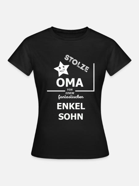 Stolze Oma - Frauen T-Shirt - Schwarz
