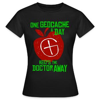 Geocaching Cadeaux Caches Geocacher - T-shirt Femme - noir - Devant - AI Model Female 172 dark (172cm)