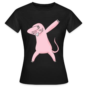 Dabbing nue moue rat Naked Mole cadeau - T-shirt Femme - noir - Devant - AI Model Female 172 dark (172cm)