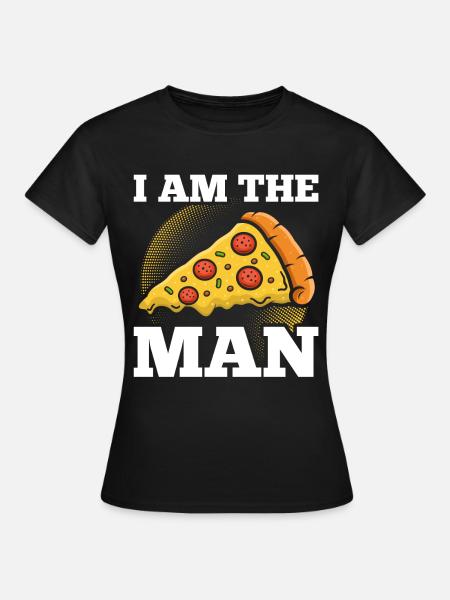 Pizza Lustig Pizza Fast Food Liebhaber - Frauen T-Shirt - Schwarz