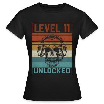 Gamer 11th Birthday - Women's T-Shirt - black - Front - AI Model Female 172 dark (172cm)