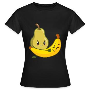 Jeu de mots de premiers soins ambulancier paramédical aux fruits - T-shirt Femme - noir - Devant - AI Model Female 172 dark (172cm)