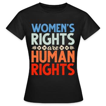 Les droits humains des femmes renforcés en faveur du choix - T-shirt Femme - noir - Devant - AI Model Female 172 dark (172cm)