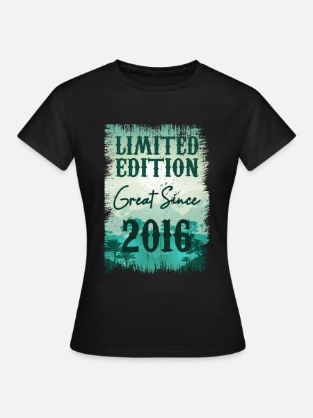 Einzigartig seit 2016 - Frauen T-Shirt - Schwarz