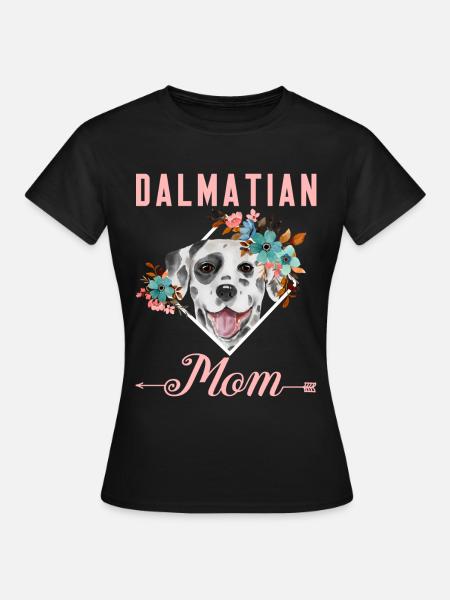 Hundeliebhaber Welpe Niedliche Dalmatiner Mama - Frauen T-Shirt - Schwarz