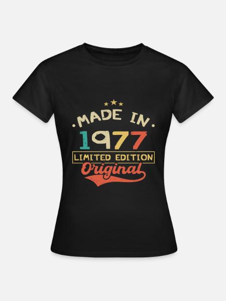 Baujahr 1977 | Limited Edition 1977 | Original - Frauen T-Shirt - Schwarz