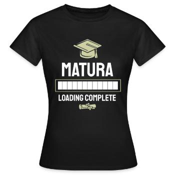 Remise des diplômes de la maturité 2023 Maturité terminée - T-shirt Femme - noir - Devant - AI Model Female 172 dark (172cm)