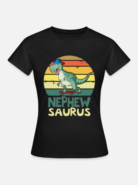 Neffe T Rex Dinosaurier Neffe Saurus Familie - Frauen T-Shirt - Schwarz