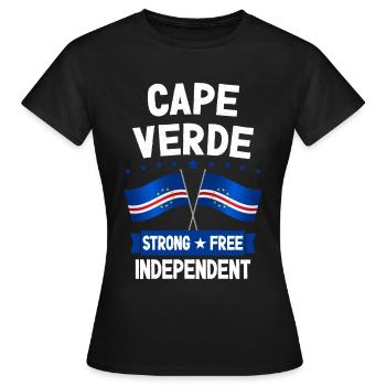 Cape Verde - Women's T-Shirt - black - Front - AI Model Female 172 dark (172cm)