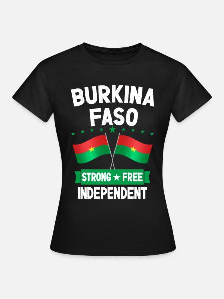 Burkina Faso - T-shirt Femme - noir