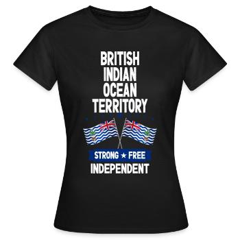 British Indian Ocean Territory - Women's T-Shirt - black - Front - AI Model Female 172 dark (172cm)