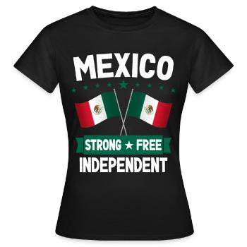Mexiko - Frauen T-Shirt - Schwarz - Vorne - AI Model Female 172 dark (172cm)