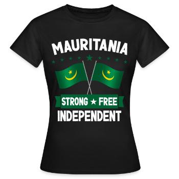 Mauritanie - T-shirt Femme - noir - Devant - AI Model Female 172 dark (172cm)