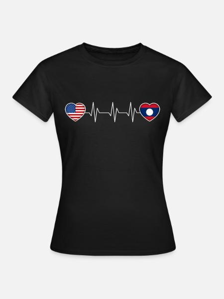 Laos - Frauen T-Shirt - Schwarz