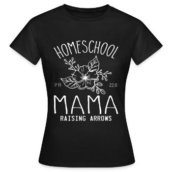 Mama zu Hause unterrichten - Frauen T-Shirt - Schwarz - Vorne - AI Model Female 172 dark (172cm)