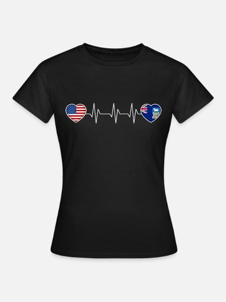 Falklandinseln - Frauen T-Shirt - Schwarz